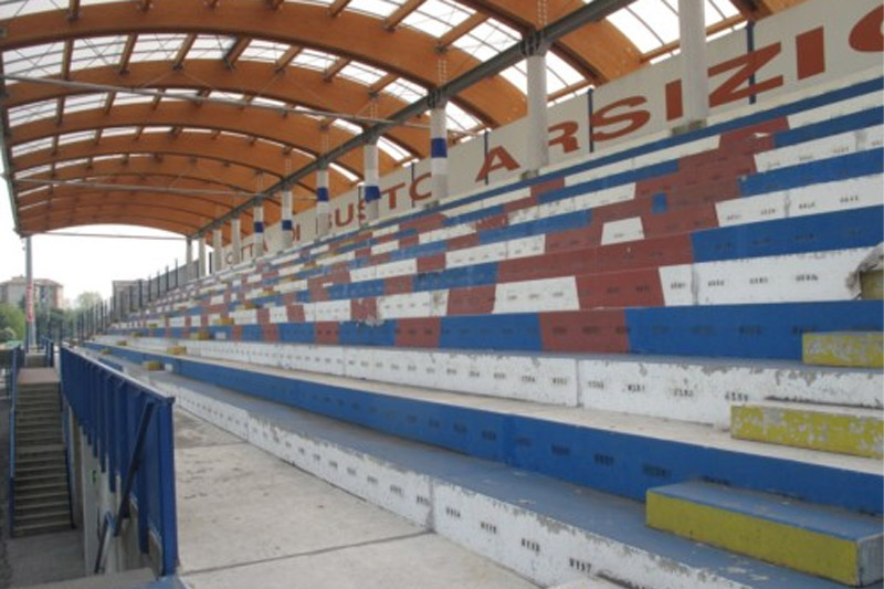 lo stadio ''Speroni'' di Busto Arsizio